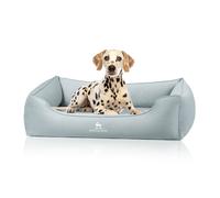 Oliver de Knuffelwuff: cama ergonómica para perros fabricada con tejido Easy Clean, fácil de limpiar y cuidar XXL Petrol