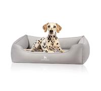 Oliver de Knuffelwuff: cama ergonómica para perros fabricada con tejido Easy Clean, fácil de limpiar y cuidar XXL Gris
