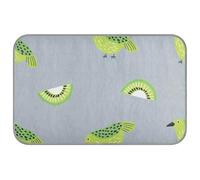 Oliver Jeffers Style Kiwi Jade Bird Design Green Summer Dog Cooling Mats Cama para gatos con refrigeración automática para exteriores para gatitos viajes impermeable cama fria para perro M