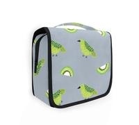Oliver Jeffers Style Kiwi Jade Bird Design - Neceser de viaje impermeable con gancho para colgar, accesorios de viaje
