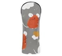 Oliver Jeffers Style Mouse Rust - Juego de fundas para cabeza de golf con etiquetas de números para conductor híbrido y Fairway Woods