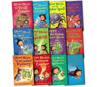 Oliver Moon Collection 12 Books Set Pack by Sue Mongredien RRP: £54.88 (Oliver Moon Collection Pack) (the Nipperbat Nightmare, the Monster Mystery, the Dragon Disaster, the Broomstick Battle, Fangtastic Sleepover, the Spell-off, the Potion Commotion, C