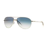 Oliver Peoples Hombre Oliver Peoples OV1002S BENEDICT 52413F Gafas de sol Metal Plata Azul Piloto Fotocromático Matizado