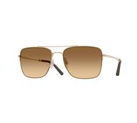 Oliver Peoples Hombre Sunglass OV1343S R-2 - Color del Marco: Oro, Color de la Lente: Degradado silla de montar que se oscurece