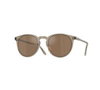 Oliver Peoples Hombre Sunglass OV5183S O'Malley Sun - Color del Marco: Sencha, Color de la Lente: Espejo coñac