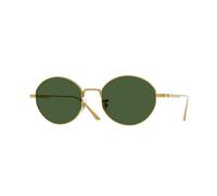 Oliver Peoples Mujer Sunglass OV1376S 1994C - Color del Marco: Oro, Color de la Lente: Vibrant Green