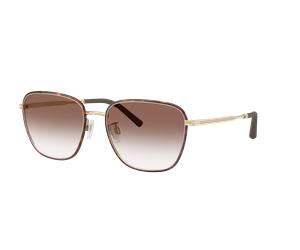 Oliver Peoples Mujer Sunglass OV1378S R-18 - Color del Marco: Dorado satinado / Caoba oscuro, Color de la Lente: Degradado Tierra