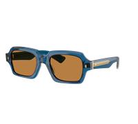 Oliver Peoples Mujer Sunglass OV5539SU Devaney 18k - Color del Marco: Azul translúcido, Color de la Lente: Coñac