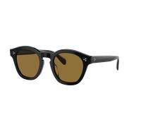 Oliver Peoples Unisex Sunglass OV5382SU Boudreau L.A - Color del Marco: Negro, Color de la Lente: Coñac