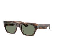 Oliver Peoples Unisex Sunglass OV5514SU Kasdan 18K - Color del Marco: Barchan, Color de la Lente: Nuevas G-15