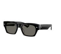 Oliver Peoples Unisex Sunglass OV5514SU Kasdan 18K - Color del Marco: Negro, Color de la Lente: Carbon Grey