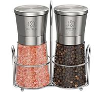 Oliver’s Kitchen Set de Molinillos de Pimienta y Sal - 2 x Molinillos de Cerámica Calidad - Fáciles de Rellenar y Usar - Condimenta a la Perfección con Grosor Ajustable - Gran Capacidad