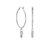 Olivia Burton Pendientes de Aro para Mujer Colección DAINTY en Acero Inoxidable con Cristal Talla Marquesa y Perlas Caviar - 24100282