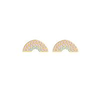Olivia Burton Pendientes de Botón para Mujer Colección Rainbow en Oro Amarillo con Cristales - OBJRBE04