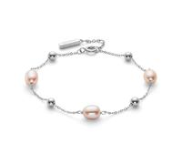 Olivia Burton Pulsera de Cuentas para Mujer Colección BY THE SEA PEARL en Acero Inoxidable con Perlas de Agua Dulce en Tono Rosado - 24100203