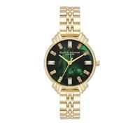 Olivia Burton Reloj Analógico de Cuarzo para Mujer Colección ART DECO Collection con Correa en Acero Inoxidable