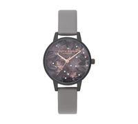 Olivia Burton Reloj Analógico de Cuarzo para Mujer Colección Celestial con Correa de Cuero Vegano Gris - OB16AD50