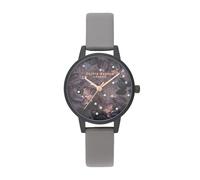 Olivia Burton Reloj Analógico de Cuarzo para Mujer Colección Celestial con Correa de Cuero Vegano Gris - OB16AD50