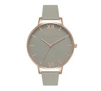 Olivia Burton Reloj Analógico de Cuarzo para Mujer Colección Grey DIAL con Correa de Cuero Gris - OB15BD61