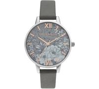 Olivia burton reloj analógico de cuarzo para mujer con correa de cuer