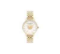 Olivia Burton Reloj Analógico de Cuarzo para Mujer con Correa en Acero Inoxidable Dorado - OB16FS100