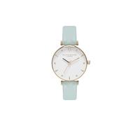 Olivia burton reloj analógico de cuarzo para mujer con correa en piel