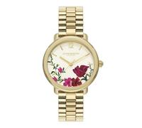 Olivia Burton Reloj con Movimiento de Cuarzo de Tres Manecillas para Mujer Colección Vintage Floral con Correa de Acero Inoxidable de Color Dorado - 24000206