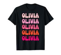 Olivia First Name Minimalist Design Camiseta