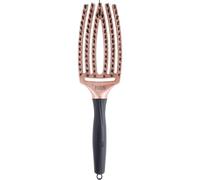 Olivia Garden Cepillo para Cabello Fingerbrush Combo Love Rose Medium, Color Dorado Rosa Tamaño Mediano, Combinación de Púas Nylon y Cerda Jabalí