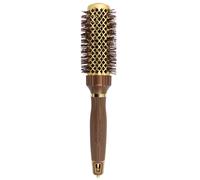 Olivia Garden Cepillo térmico NanoThermic PowerGrip con barril ondulado patentado especial para mayor tensión y agarre, para cabello medio a grueso, 1 1/4 pulgadas