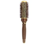 Olivia Garden Cepillo térmico NanoThermic PowerGrip con barril ondulado patentado especial para mayor tensión y agarre, para cabello medio a grueso, 1 1/4 pulgadas