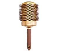 Olivia Garden Expert Blowout Shine Crimped Bristles oro y marrón Ø 80 mm
