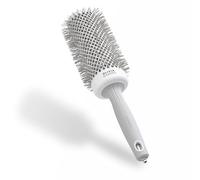 Olivia Garden Expert Blowout Speed - Blanco & Gris - 55 - Cepillo redondo de cerámica con cuerpo extra largo para secados un 25% más rápidos