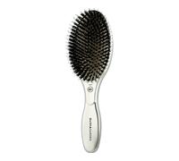 Olivia Garden Expert Care cerdas ovaladas de jabalí y nailon plateadas 1 pieza