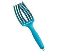 Olivia Garden FingerBrush Care Ionic Boar & Nylon Combo Medium Blue Lagoon | Cepillo de Pelo Edición Limitada - Cepillo Profesional para Cabello Medio| Pelo Fino o Normal | Cerdas de Jabalí y Nylon