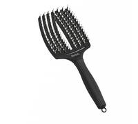 Olivia Garden - Fingerbrush Combo Large - Cepillo Pelo Largo - Antitirones per Cabello Seco y Desenredado - Cerdas Jabalí y Nylon para un Brillo Natural - Cabello Fino, Medio y Grueso - Negro
