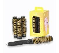 Olivia Garden Multibrush Curlers Kit - 4 cabezales y 1 mango desmontable - Tamaño 25 - Perfecto para rizos y volumen