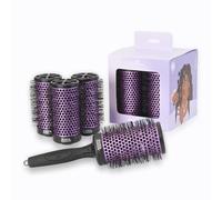 Olivia Garden Multibrush Curlers Kit - 4 cabezales y 1 mango desmontable - Tamaño 55 - Perfecto para rizos y volumen