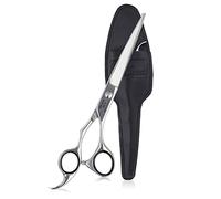 Olivia Garden SilkCut Cizalla, tamaño 6.50" - Cuchillas convexas ultra afiladas, hechas a mano con acero japonés, diseño ergonómico de la manija, funda de cizalla incluida
