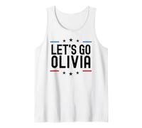 Olivia Nombre Personalizado Niña Lindo Cumpleaños Mujeres USA Personalizado Camiseta sin Mangas