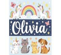 Olivia Personalized Notebook: Contains select sheets w/inspirational quotes and is perfect for journaling, note taking, or just having fun and getting creative. Printed on high quality paper it is perfectly sized (8.5x11) perfect for notes or big jobs.