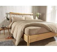 Olivia Rocco - Sábana bajera ajustable de forro polar muy profunda, acogedora, cálida y mullida, tamaño individual y color marrón topo