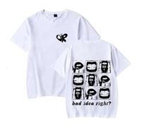 Olivia Rodrigo I OR UR Guts Camisetas Estampadas Camisetas para Hombre Y Mujer Camisetas Divertidas Camisetas De Calle Hip-Hop Camisetas De Verano para Parejas XS-3XL-Black||XS
