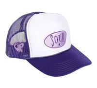 Olivia Rodrigo Sour Gorra de camionero adulto unisex (talla única) (morado, blanco), Morado Blanco, Talla única