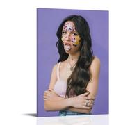 Olivia RodrigoPoster Lienzo decorativo clásico impermeable que se desvanece arte mural arte decoración universal pintura para regalar a amigos o profesores, 50 x 75 cm, estilo marco