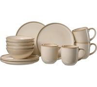 Olivia - Servicio de desayuno (12 piezas), color beige