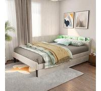 OLIVIBED Sofá cama en forma de L, 140 x 200 cm, cama juvenil con somier de láminas de metal y 2 cajones, sofá cama con espacio de almacenamiento, cabecero para adolescentes, sin colchón, franela