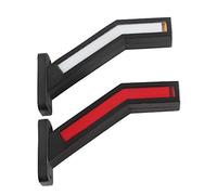 Olivine 2 Piezas 33LED Remolque LED Marcador Lateral IluminacióN Marcador de Contorno Luz de CamióN Van Luces LED para Remolque 12-24V