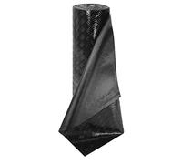 Olivo.Shop Alfombra de Goma Antideslizante, Rollo de Chapa de PVC, para Cubrir el Suelo del Garaje, Trabajo, Bar, Gimnasio, Suelo Aislante de Goma Work (Grecado Negro, 1 x 7,5 m)