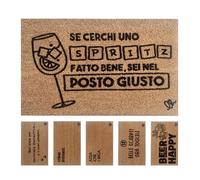 OLIVO.shop COCCO FUNNY - Felpudo con frases, felpudo coco entrada simpática, alfombra de coco divertida, base de goma, varios diseños, 40 x 60 cm (SPRITZ)